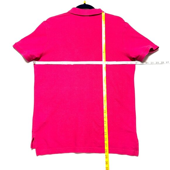 U.S. Polo Assn. Mens Pink Performance Pique Polo Shirt Size M Cotton Blend - Picture 4 of 8